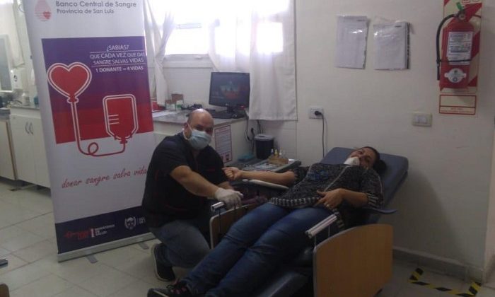 Se incrementó considerablemente la donación voluntaria de sangre en San Luis