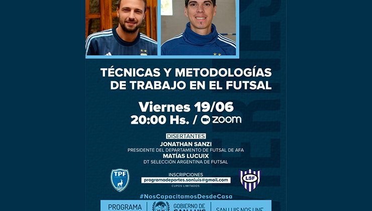 Dictarán una capacitación sobre técnicas y metodologías de trabajo en el futsal