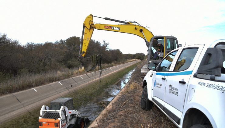 Finalizó la limpieza del Canal Paso de las Carretas