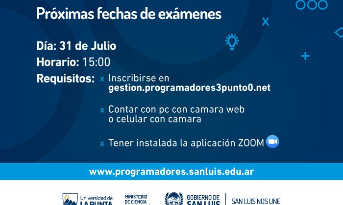 El viernes 31 de julio rinden examen los Meta Programadores