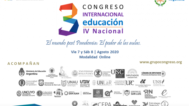 Dermechkoff participará del Congreso Internacional de Educación