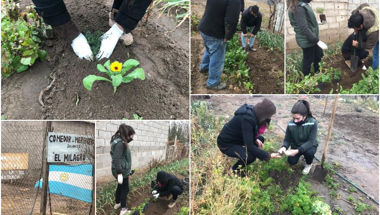 El Ministerio de Producción puso en valor la huerta de un comedor social