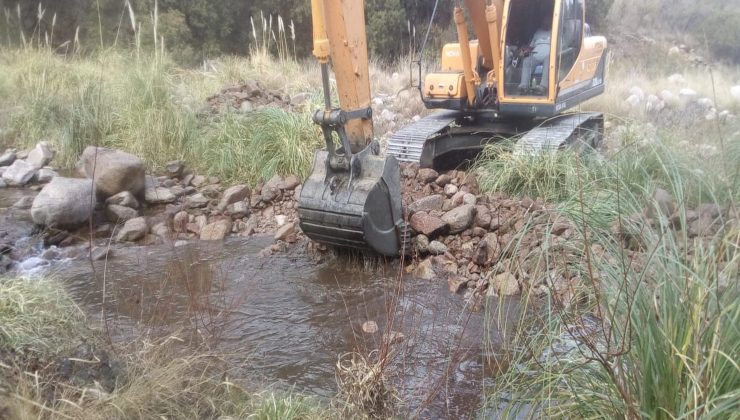 San Luis Agua realizó el encauzamiento del Río Seco