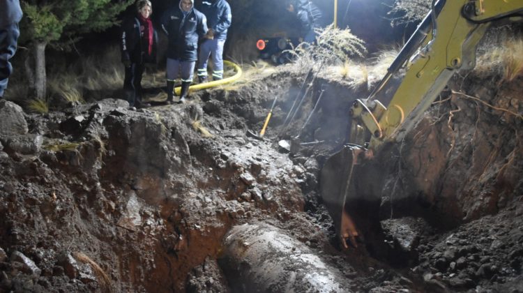 Acueducto Río Grande: trabajan en la detección de la fisura