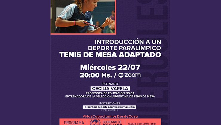 Realizarán una capacitación sobre tenis de mesa adaptado