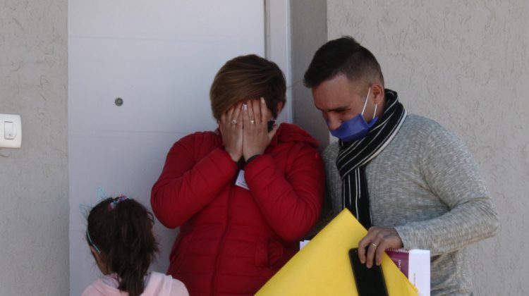 La emoción de los vecinos que vivirán en el nuevo barrio de la zona sur