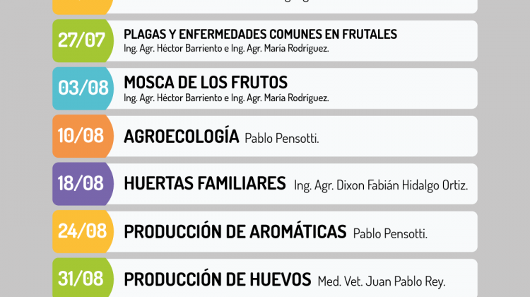 Este martes se dicta la quinta charla virtual para pequeños y medianos productores