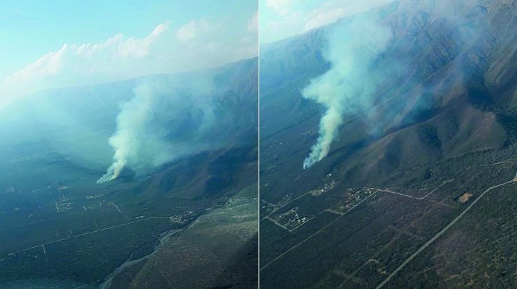 Bomberos y brigadistas controlaron un incendio en cercanía a Los Molles 