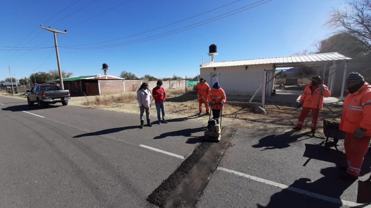 Trabajos de Vialidad Provincial en Villa de la Quebrada