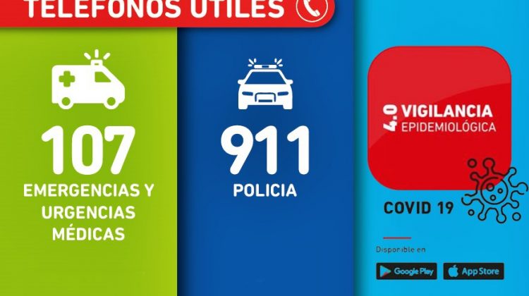 COVID-19: se puede informar de casos sospechosos a través del 107, 911 y la App Vigilancia Epidemiológica