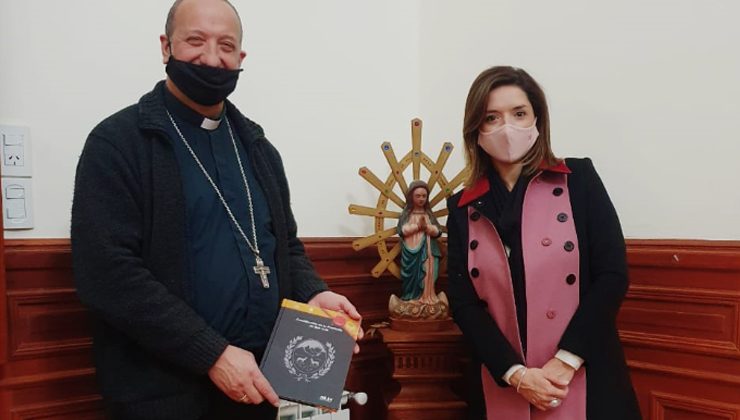 La nueva directora provincial de Culto se reunió con monseñor Barba