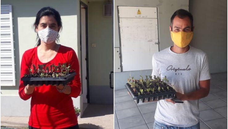 “Sol Puntano” comenzó con la entrega de bandejas hortícolas de primavera-verano