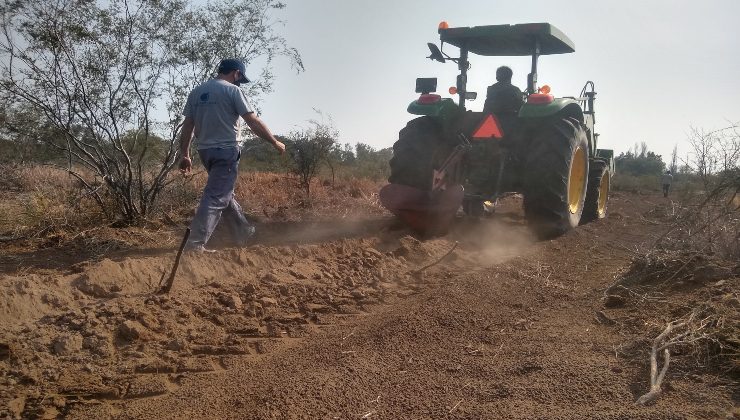 San Luis Agua realizó tareas de mantenimiento en el Canal 28 que abastece a la Escuela Técnica N° 6 “General San Martín” y a la Colonia Agrícola Sol Puntano