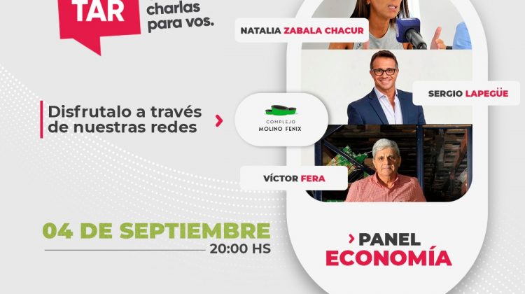 Este viernes el Complejo Molino Fénix compartirá las disertaciones del panel de economía de InSerTar