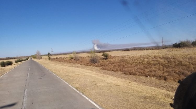 Se reinició un incendio en la zona de Saladillo