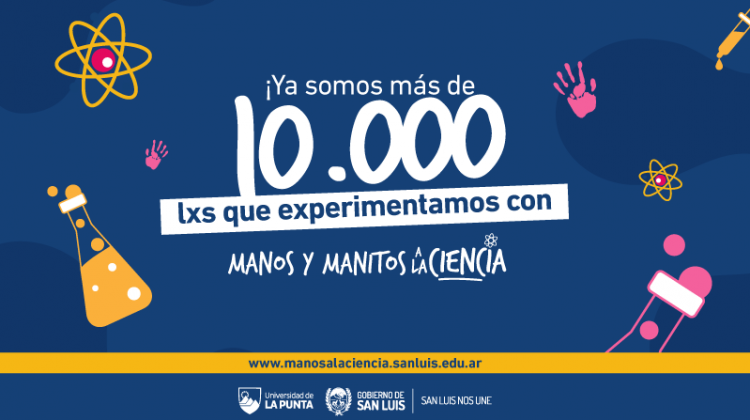 Récord científico: más de 10 mil estudiantes participan en “Manos y Manitos a la Ciencia”