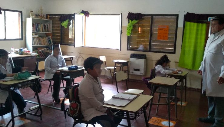 Unos 200 alumnos de escuelas rurales volvieron a la presencialidad de forma voluntaria