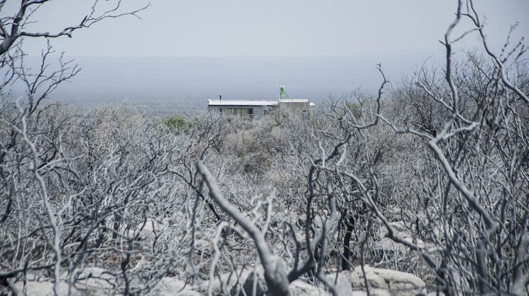 El día después del incendio en Villa de la Quebrada, Los Molles y El Suyuque