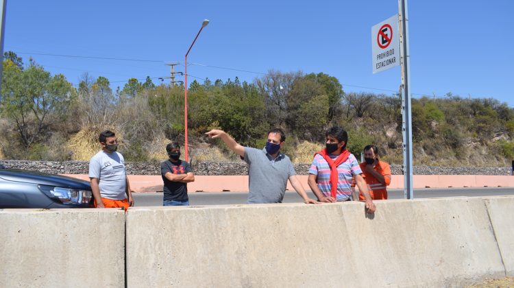 Cambia el paisaje en Potrero de Los Funes: retiran las defensas de hormigón en el circuito