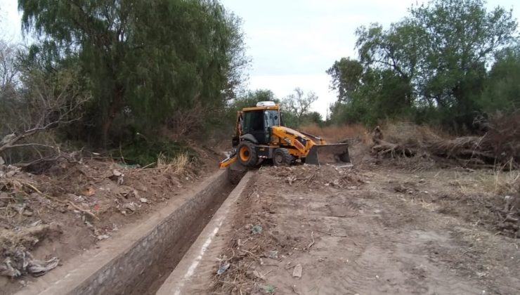 San Luis Agua finalizó la limpieza del Canal 28