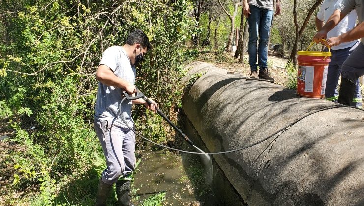 San Luis Agua realizó el mantenimiento del Acueducto Vulpiani