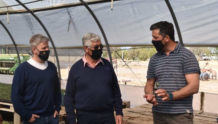 Sol Puntano recibió la visita del intendente de Los Molles