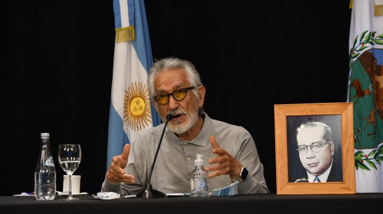 El gobernador en videoconferencia con Alberto Fernández