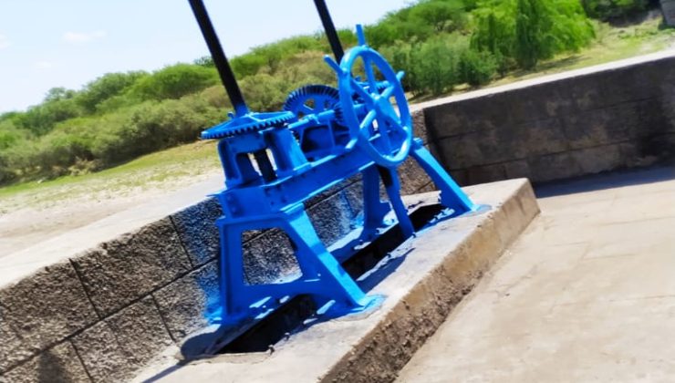San Luis Agua realizó una importante obra para optimizar la toma de agua en el Río Conlara