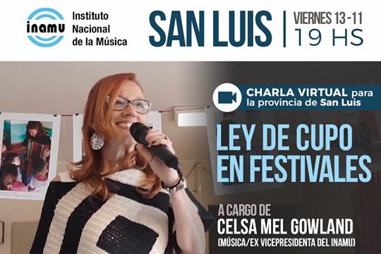 Casa de la Música y el INAMU brindarán una charla destinada a mujeres y disidencias puntanas