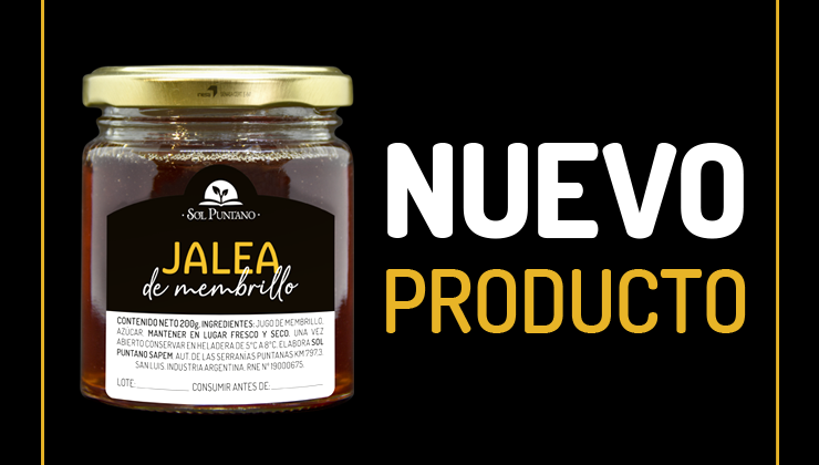 Sol Puntano presenta un nuevo producto: la jalea de membrillo