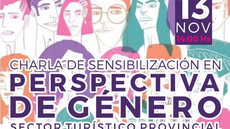 Brindarán la charla “Sensibilización en perspectiva de género para el sector turístico”