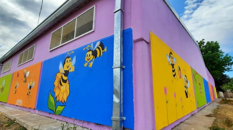 Pasión futbolera, música e infancia plasmados en el arte urbano de Pinta San Luis