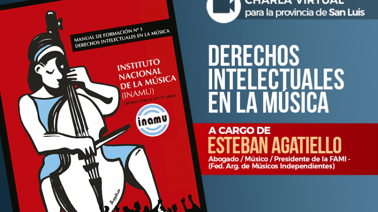 Casa de la Música y el INAMU organizan una charla virtual sobre Derechos Intelectuales
