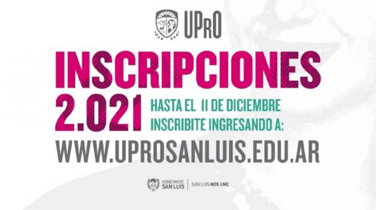 Las inscripciones para las carreras de la UPrO cierran el 11 de diciembre