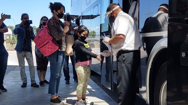 Con mucha expectativa llegó a San Luis el primer colectivo de pasajeros desde que comenzó la pandemia