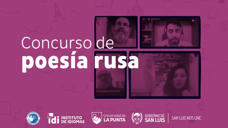 Cuatro puntanos ganaron un concurso recitando poesía en ruso