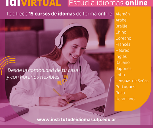 Continúan abiertas las inscripciones para los cursos online del Instituto de Idiomas