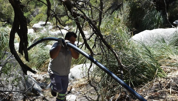 “Las tareas que realizamos en el sistema de Los Molles fueron exitosas y funcionan correctamente”