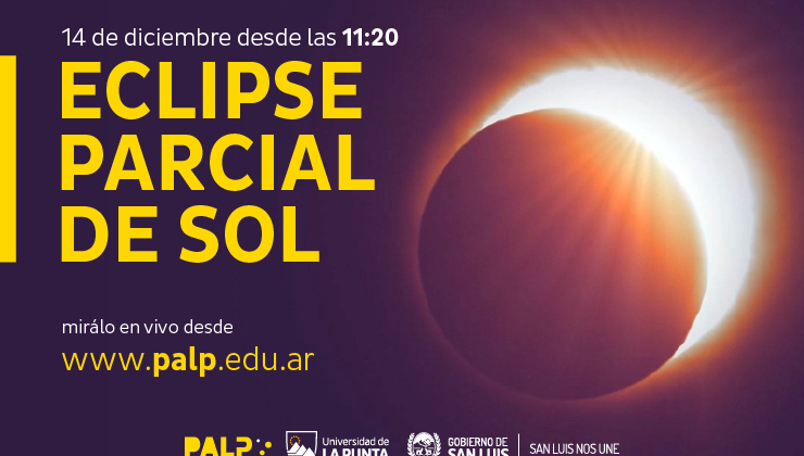 Este lunes tendrá lugar un eclipse solar y será transmitido por el sitio web del Parque Astronómico de La Punta