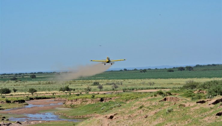 Se realizó la segunda siembra aérea en la Cuenca del Morro