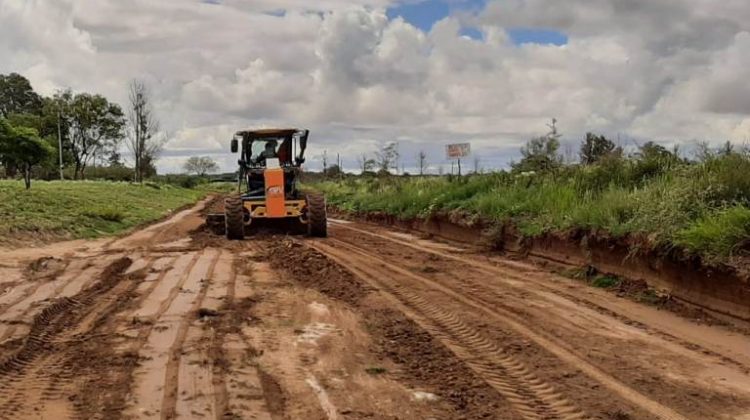 Obras y reparaciones viales luego de las intensas lluvias del fin de semana