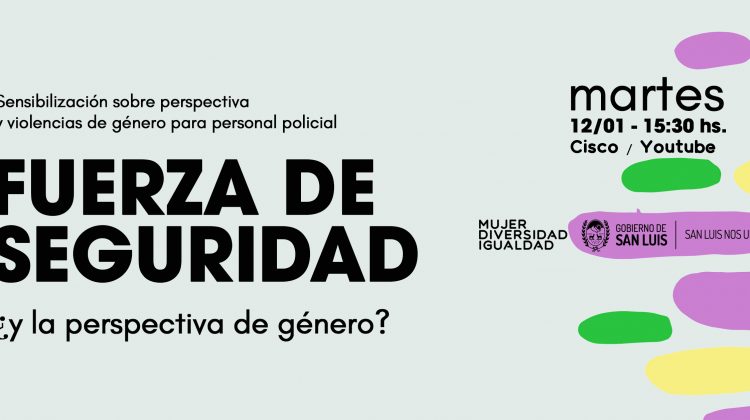 Brindarán una charla introductoria sobre el ciclo “Fuerza de Seguridad ¿y la perspectiva de género?”