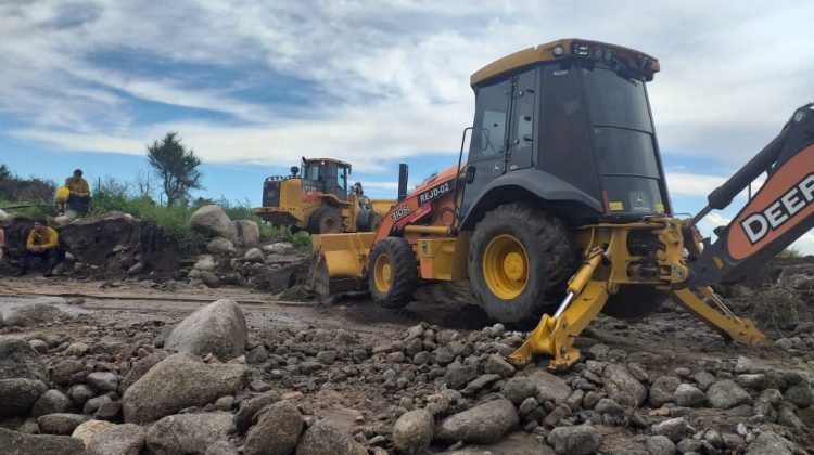 Vialidad provincial realiza obras y trabajos en diferentes puntos de San Luis