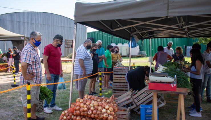 Más de 400 vecinos participaron de la venta presencial de verduras, frutas y productos envasados de Sol Puntano