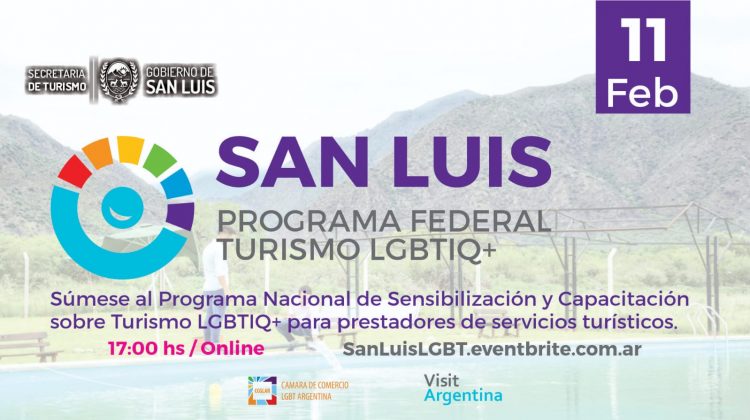 Invitan al primer taller virtual del Programa Federal de Turismo LGBTIQ+