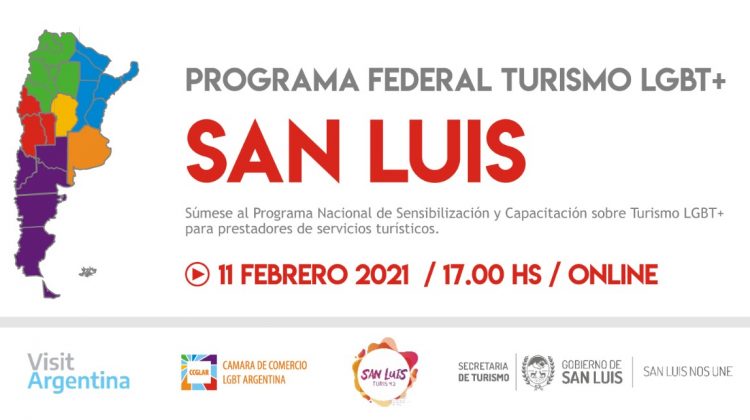 Invitan al taller virtual provincial del Programa Federal de Turismo LGBTQ+