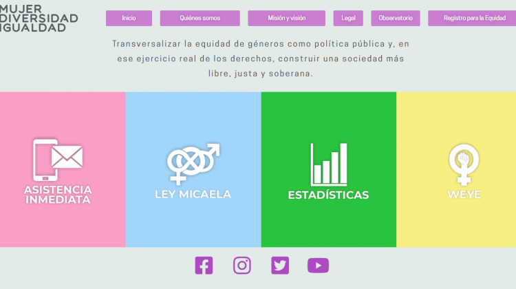 La Secretaría de la Mujer, Diversidad e Igualdad tiene un nuevo sitio web