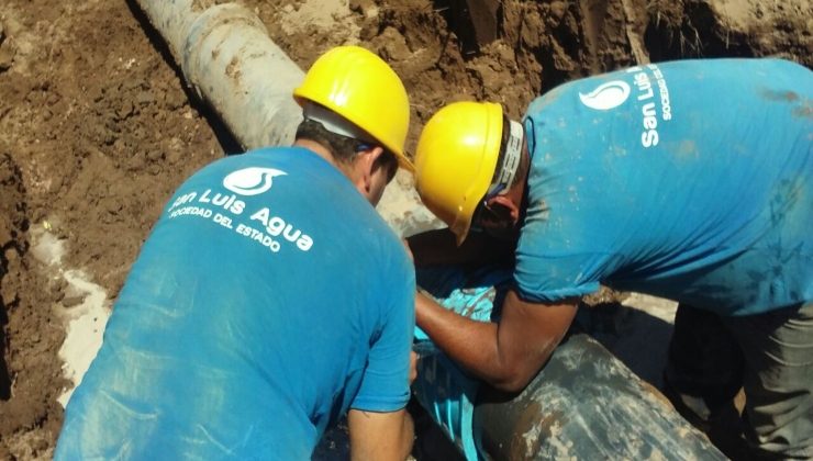 San Luis Agua detectó un desperfecto en el Acueducto del Oeste