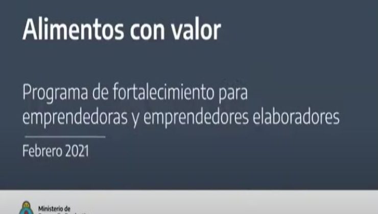 El Gobierno provincial participó del lanzamiento del programa Alimentos con Valor