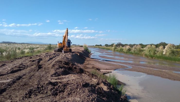 San Luis Agua reforzó los taludes en el Río Nuevo